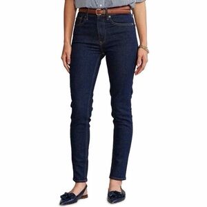 Polo Ralph Lauren Tompkins Jeans Womens Size 28 Dark Blue Mid Rise Skinny